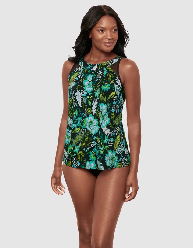 Miraclesuit Swimwear  - Florica Ursula Underwired High Neck Tankini Top