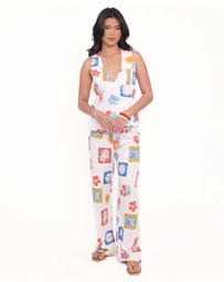 Petal & Pup - Amicia Wrap Top - Tulip Stamp