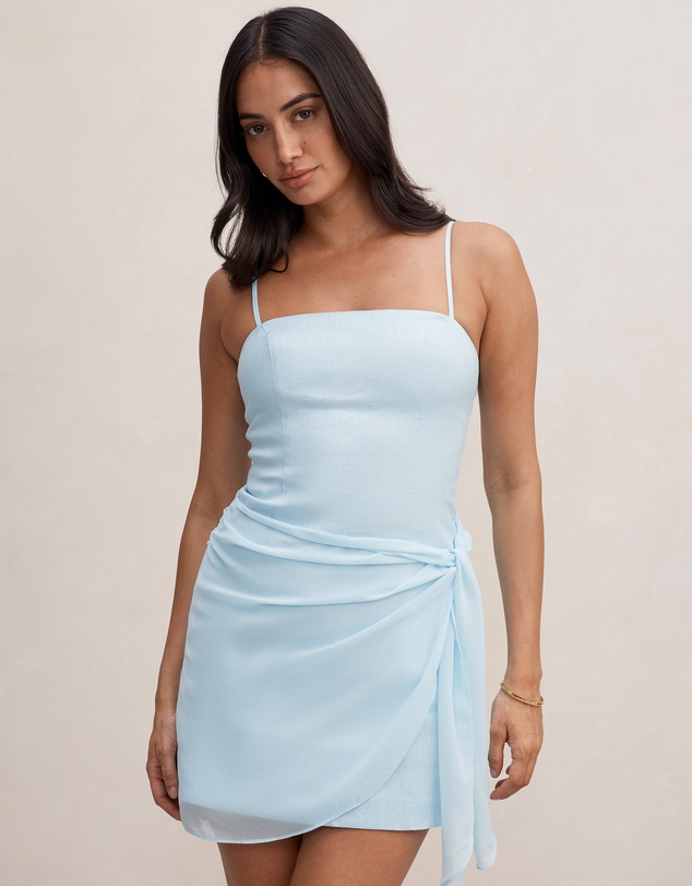 Forever New - Sienna Linen Sarong Mini Dress