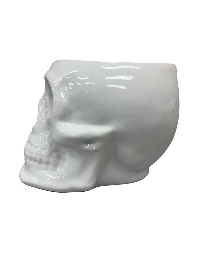 Urban Attitude - Urban Attitude Skull Statue - Matte White
