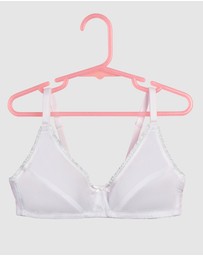 Royce Lingerie - My First Bra Pure Cotton & Lace Bra 2 Pack