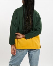 Vintage by The Real Deal - Pre Loved - Vintage NFL Green Bay Packers Quarter Zip Sweatshirt