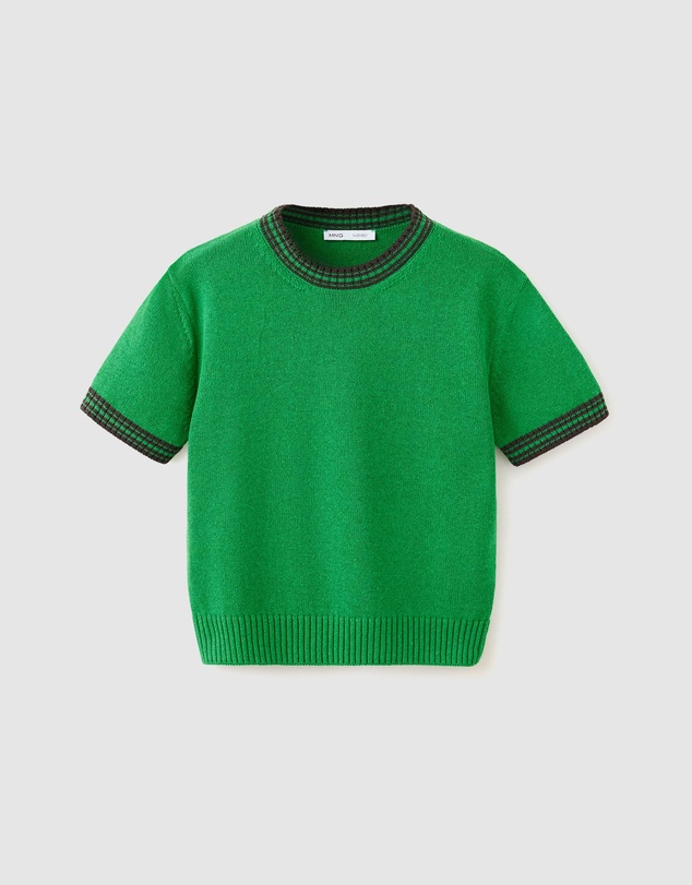 M.N.G - Ribbed-Knit Jumper with Contrast Trims