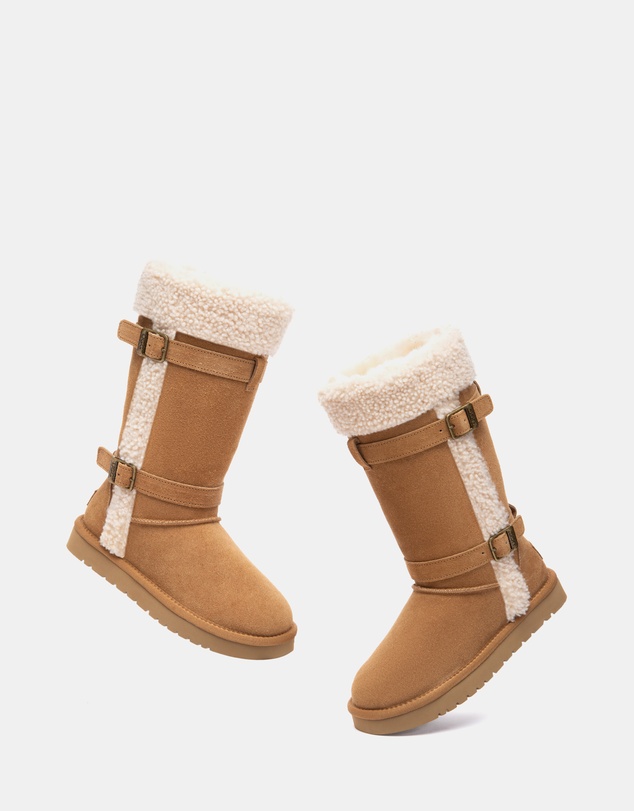 EVERAU - Australian Shepherd Ugg Tall Nordel Cow Suede Upper UGG Boots