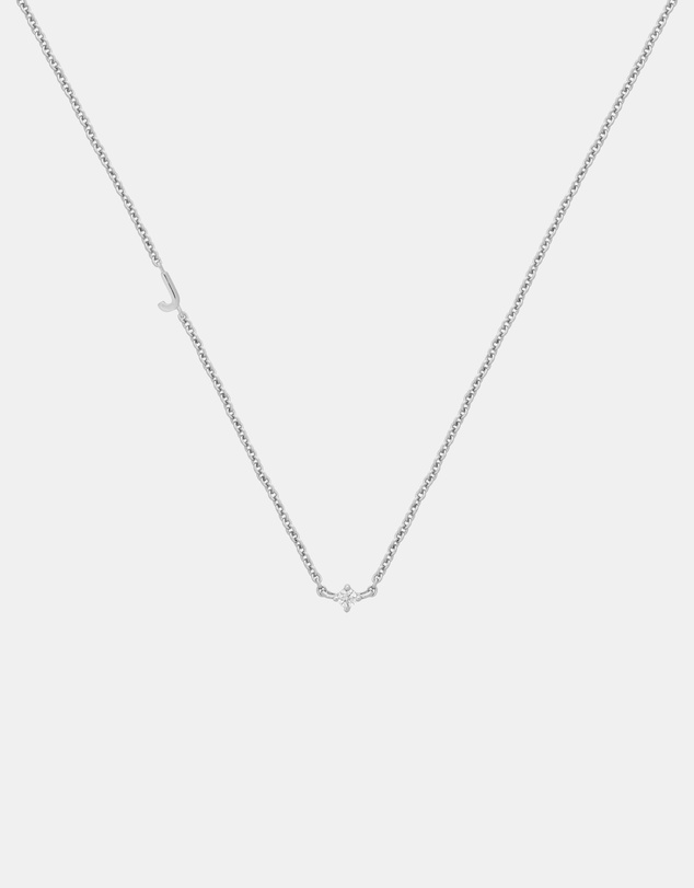 YCL  - Petite Initial Necklace K - Sterling Silver