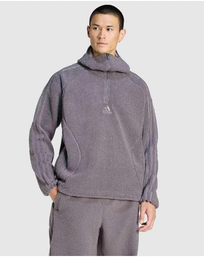 adidas Originals - Borg Fleece Teamgeist 1/4 Zip Hoodie