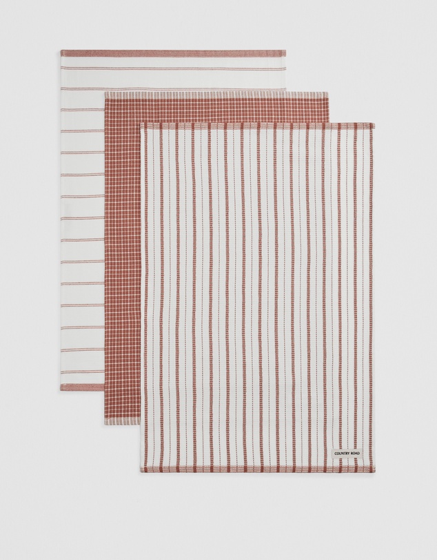 Country Road - Laine Australian Cotton Tea Towel Pack Of 3