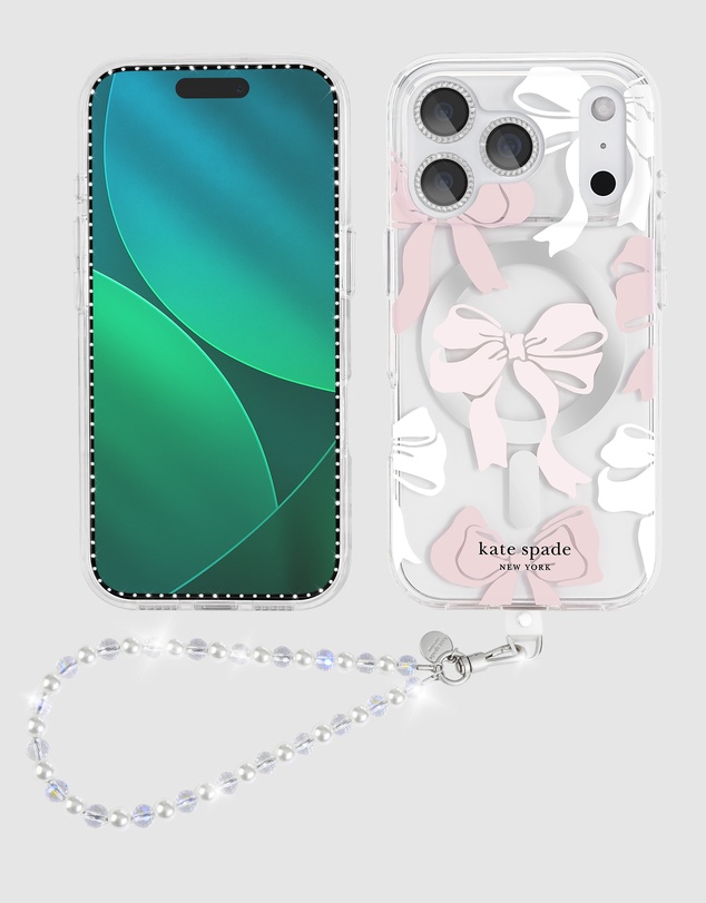 Kate Spade - Kate Spade Tied With A Bow MagSafe Charm Bundle for iPhone 17 Pro