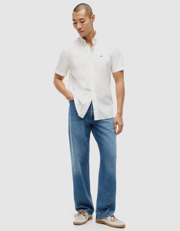 Tommy Hilfiger - Regular Fit Washed Poplin Short Sleeve Shirt