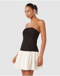 Forever New - Carla Strapless Contrast Mini Dress