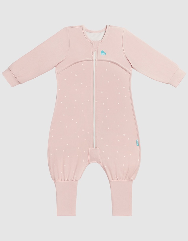 Love to Dream - Sleep Suit 1.0 TOG Stretch Cotton Twinkle Powder Pink