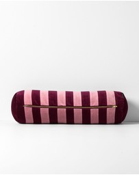Aura Home - Velvet Stripe Bolster