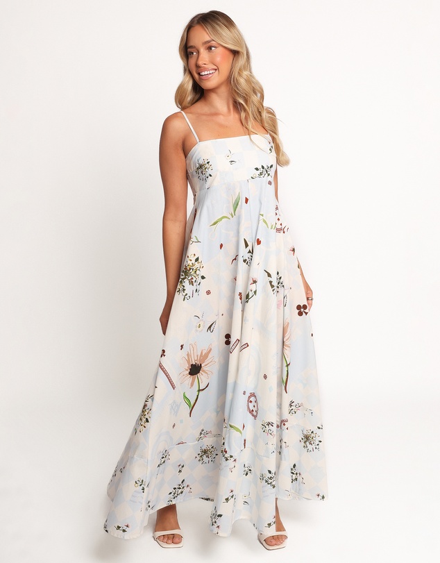 Petal & Pup - Emmeline Maxi Dress - Blue Floral