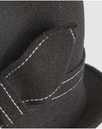 Max Alexander - Winter Felt Black Cloche Hat