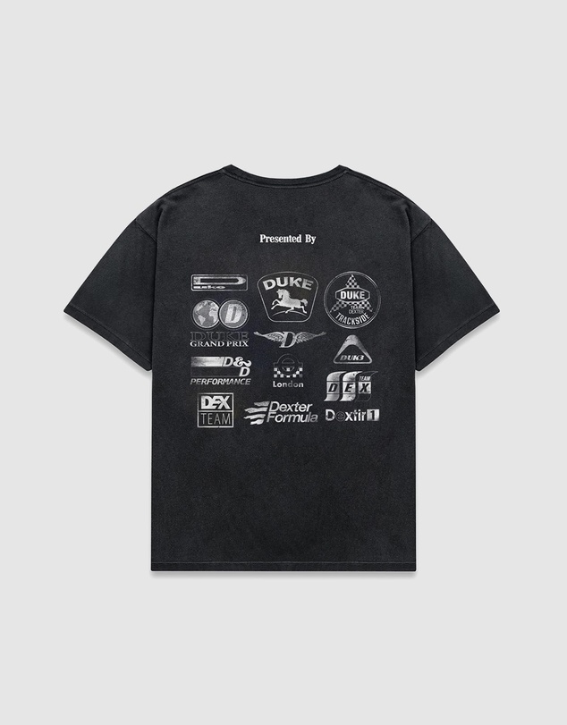 Duke + Dexter - DR Sponsors Washed Black Mono T-shirt