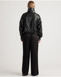 Decjuba - Laine Satin Lace Trim Pants