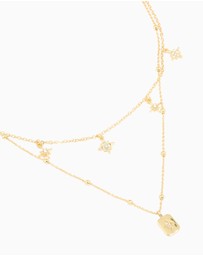 Lovisa - Gold Plated Celestial Charms Layered Necklace