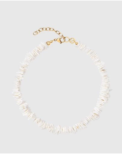 Nialaya Jewellery - Women's White Puka Shell Necklace