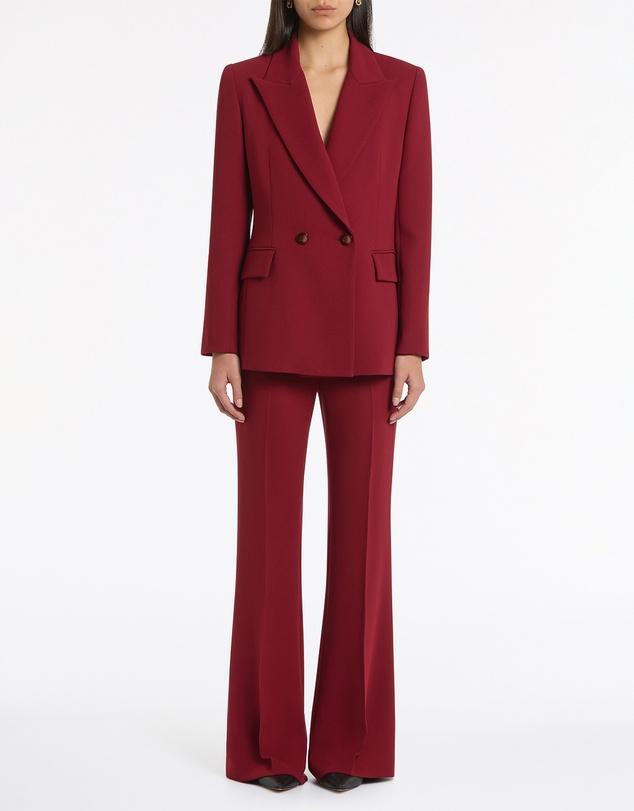 Carla Zampatti - Cabernet Crepe Double Breasted Blazer