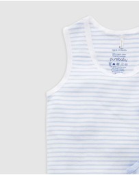 Purebaby - Rib Bodysuit 2 pack-Babies