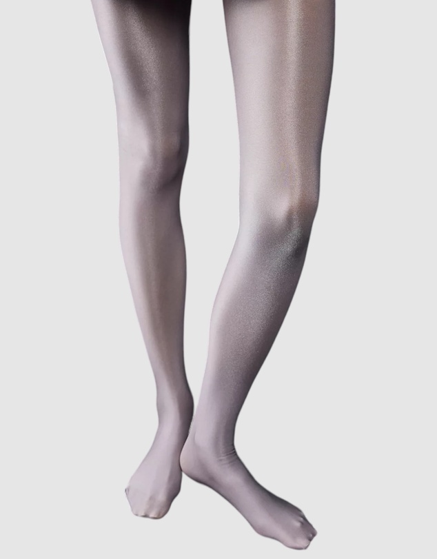 High Heel Jungle - Liquid Metal Tights - Silver
