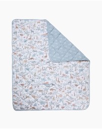 Living Textiles - Reversible Quilted Cot Comforter - Wild Safari