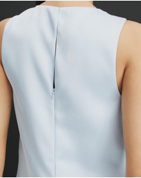 AERE - Harlyn Satin Shift Mini Dress