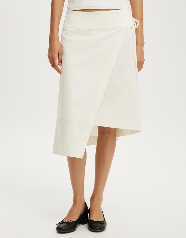 Cotton On - Lexi Utility Wrap Midi Skirt