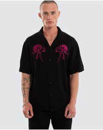 Nomadic Paradise - Florisim Cropped Resort Shirt