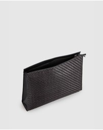 Evity - Logan Leather Weave Pouch