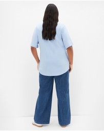 City Chic - Curved Hem Soho Studio Cotton Tee