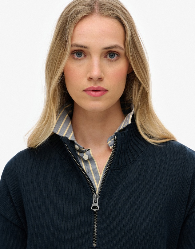 Superdry - Slouchy Knitted Half Zip