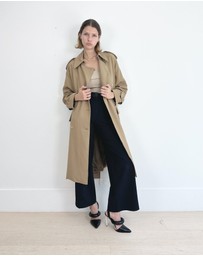 Cirkular - Pre-Loved - Oroton Gaberdine Twill Weave Trench
