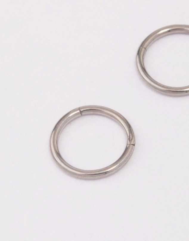 Lovisa - Titanium Fine Sleeper Earrings 6mm