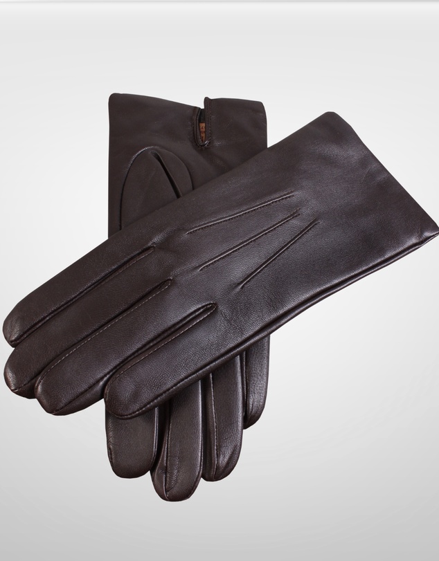 DENTS - Bath Three-Point Cashmere-Lined Leather Gloves