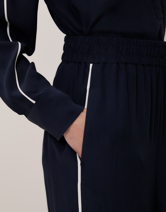 Trenery - Piping Detail Pull On Pant in Night Sky
