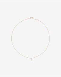 Michael Hill - 0.30 Carat TW Marquise Cut Laboratory-Grown Diamond Solitaire Necklace in 10kt Yellow Gold