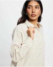 White By FTL - Nami Linen Shirt