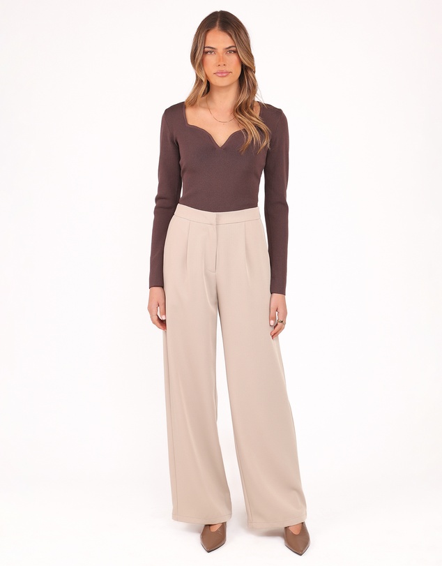 Petal & Pup - Trinity Long Sleeve Top - Chocolate Brown