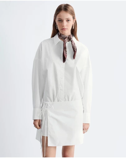 & Other Stories - Tie-Detail Mini Shirt Dress