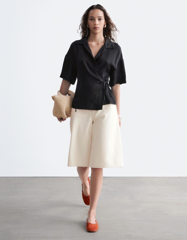 & Other Stories - Wrap Short-Sleeve Shirt