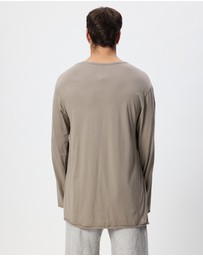 Surrounded By Ghosts - Stannite Relaxed Cotton Long T-Shirt