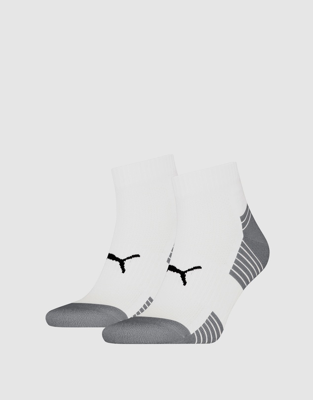 Puma - 2pk Cushioned Quarter Socks - Unisex