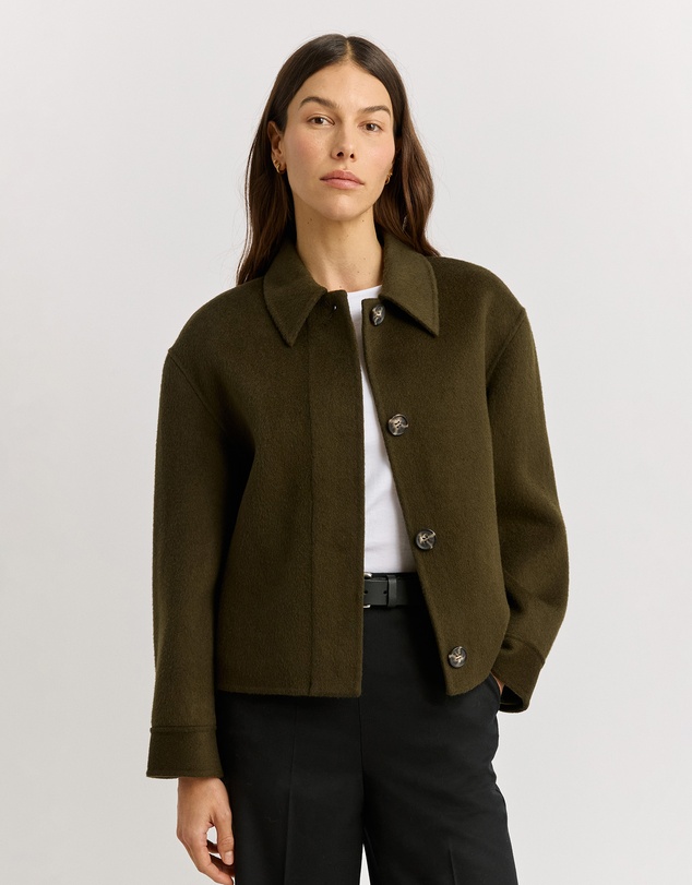 Toorallie - Button Front Wool Jacket