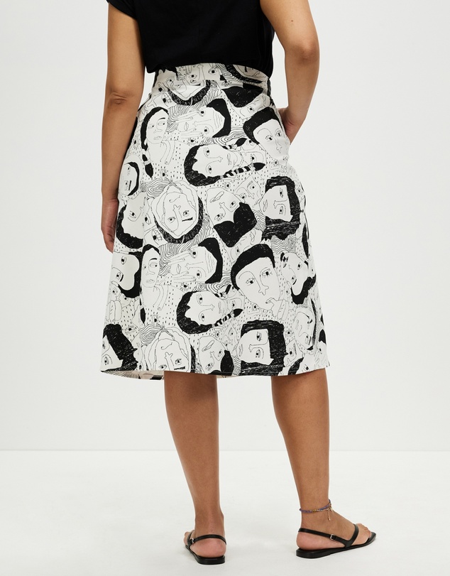 The Social Outfit - Li Phay A-Line Midi Skirt