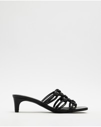 AERE - Knotted Leather Heels