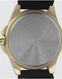 UFC - UFC Prospect 46mm Black Dial with Gold Tone Case & Black Silicone Strap
