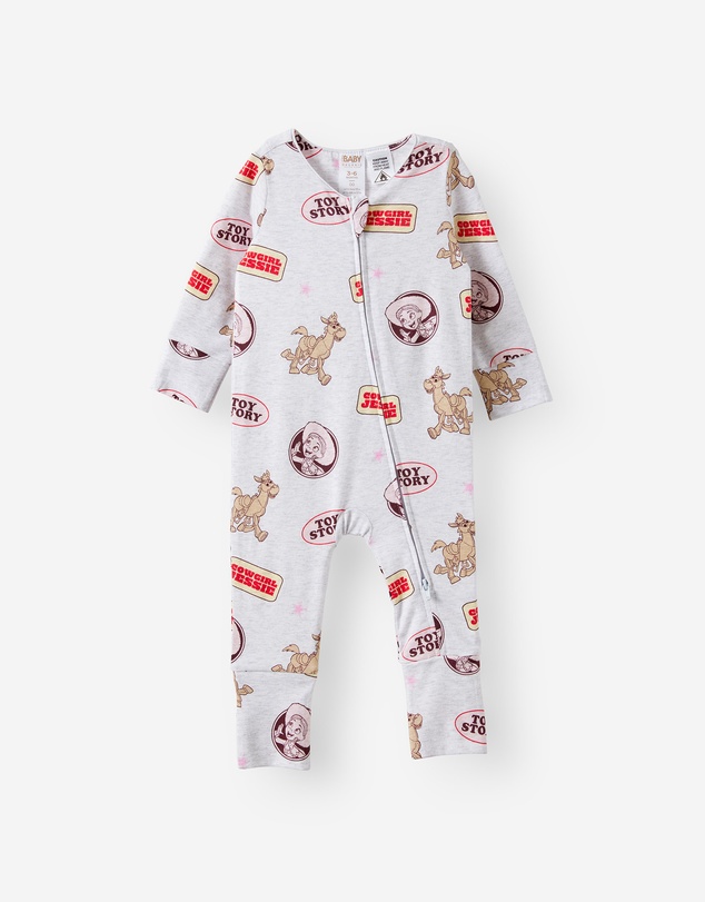 Cotton On Kids - Growie Long Sleeve Zip Romper - License
