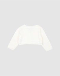 Bebe by Minihaha - SCALLOPED EDGE ORGANIC CARDIGAN - Babies
