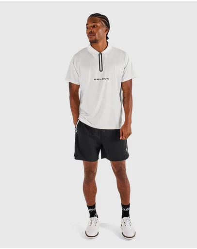 Malbon - Performance Zip Raglan Polo